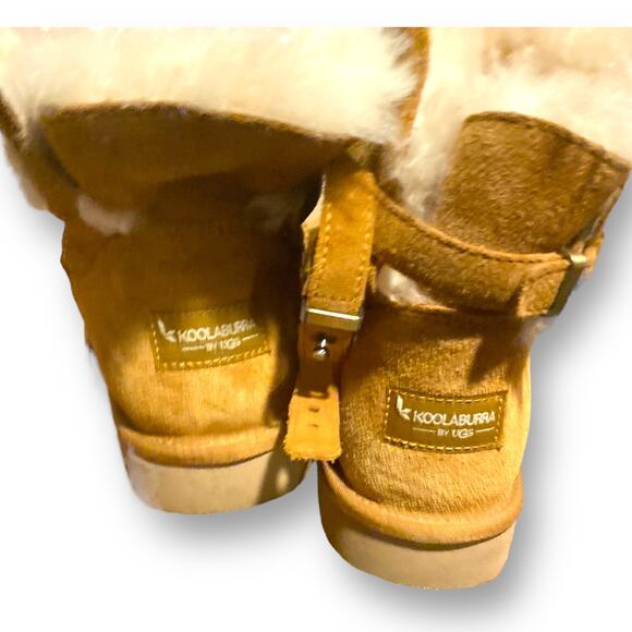 Koolaburra by UGG Women's Remley Mini Chestnut Ankle Boots Suede 1105809 - Picture 4 of 5